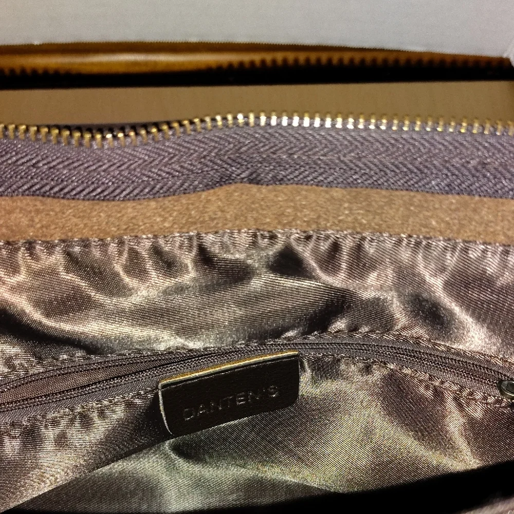 Brown Leather Messenger Bag By Danten's Peigrid